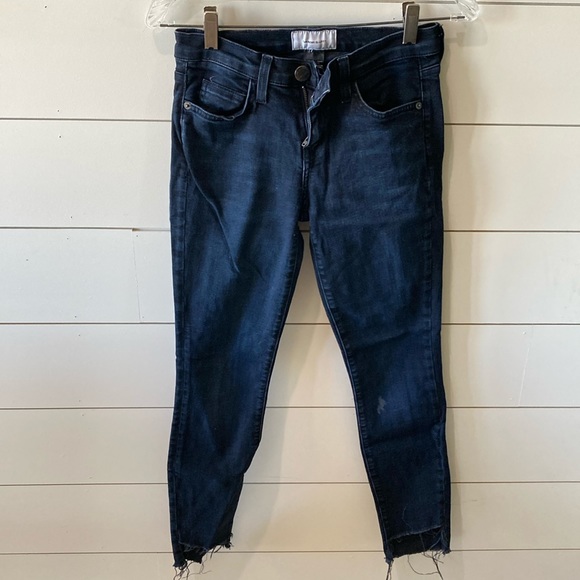 Judy Blue | Jeans | Judy Blue Mid Rise Skinny Dark Distressed Ankle Plus Size